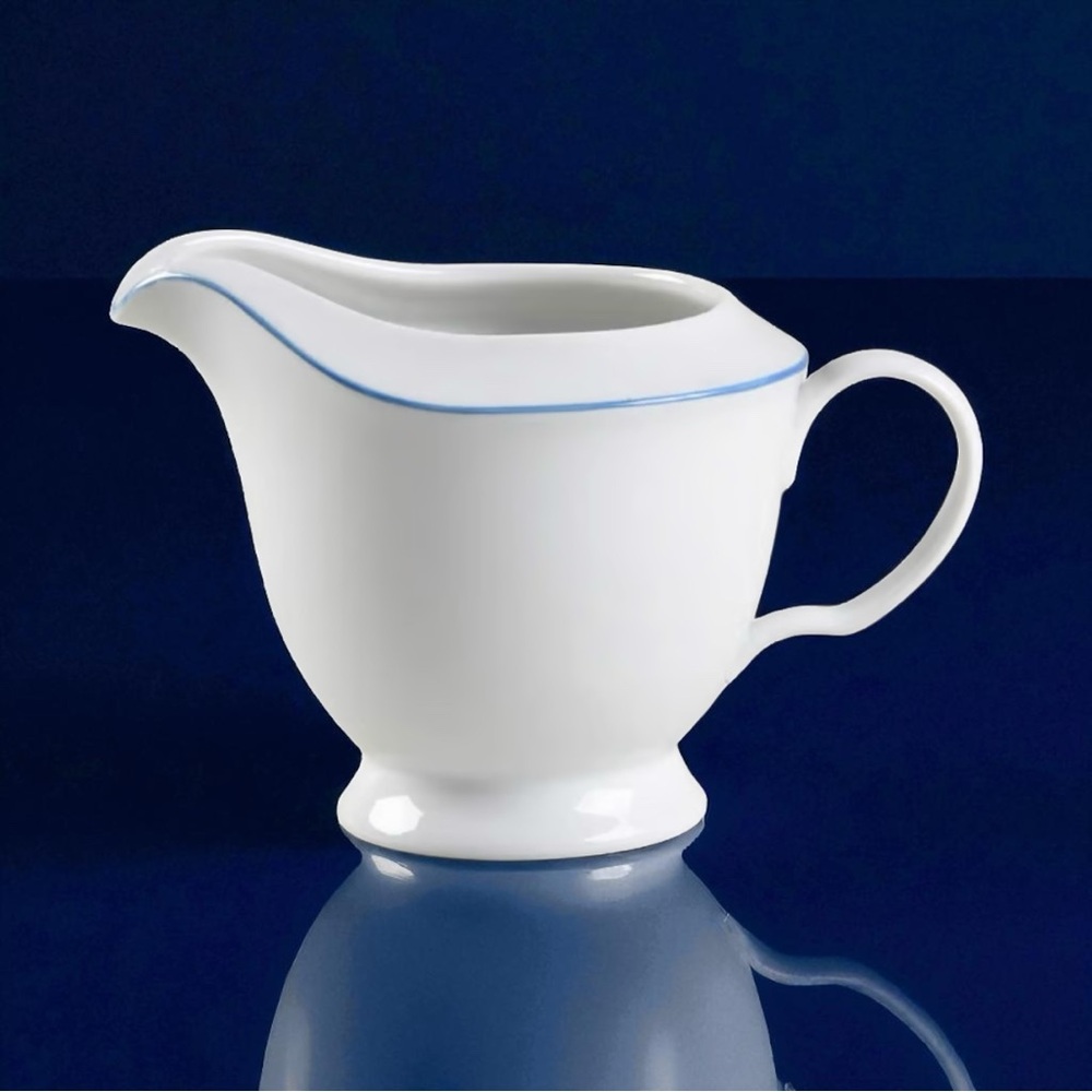 Tulip Blue Fine China Creamer by Studio Nova